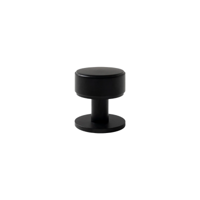 Momo Belgravia Plain Round Knob Solid Brass 35mm Matte Black