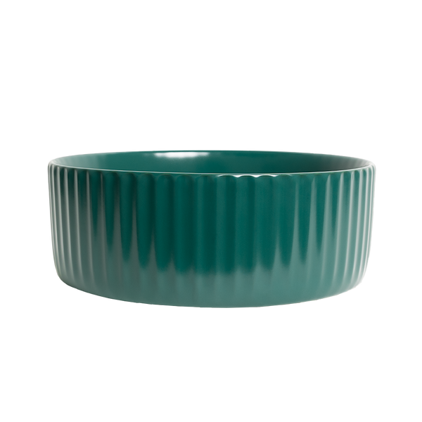 Alma Lula Mini Fluted Matte Green Basin
