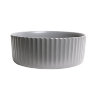 Alma Lula Mini Fluted Matte Grey Basin