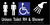 Metlam Unisex Accessible Toilet Right Hand And Shower Braille In Designer Black