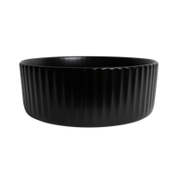 Alma Lula Mini Fluted Matte Black Basin