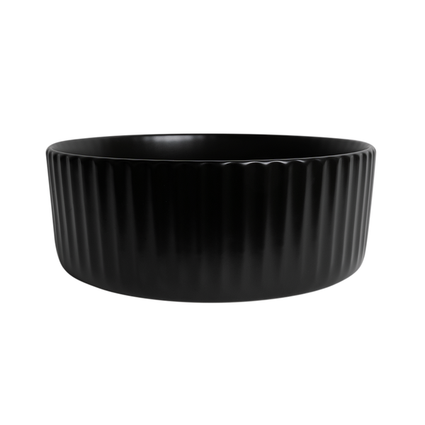 Alma Lula Mini Fluted Matte Black Basin
