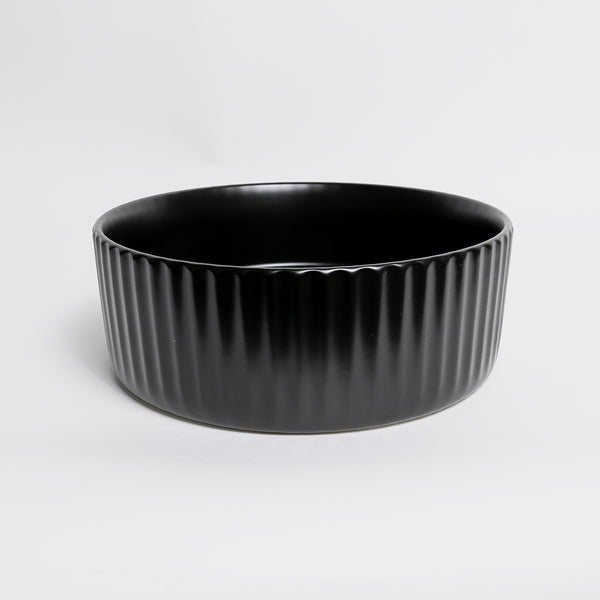 Alma Lula Mini Fluted Matte Black Basin