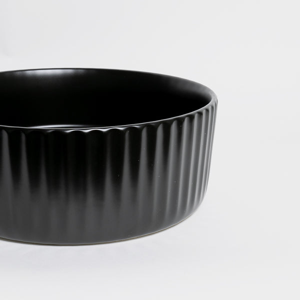 Alma Lula Mini Fluted Matte Black Basin