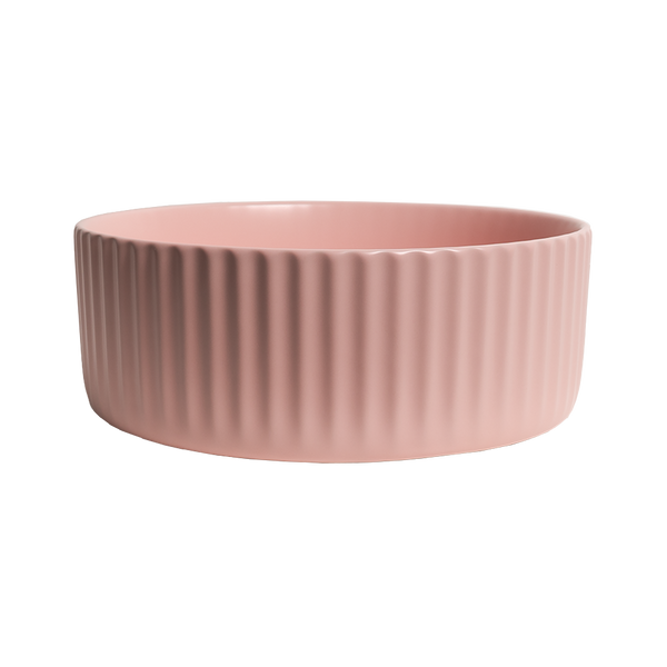 Alma Lula Mini Fluted Matte Pink Basin