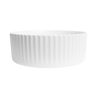 Alma Lula Mini Fluted Matte White Basin