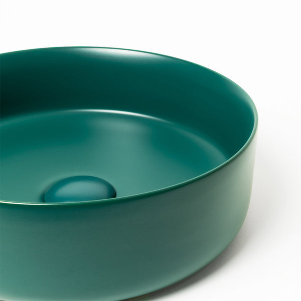 Alma Nashi Matte Green Circle Basin