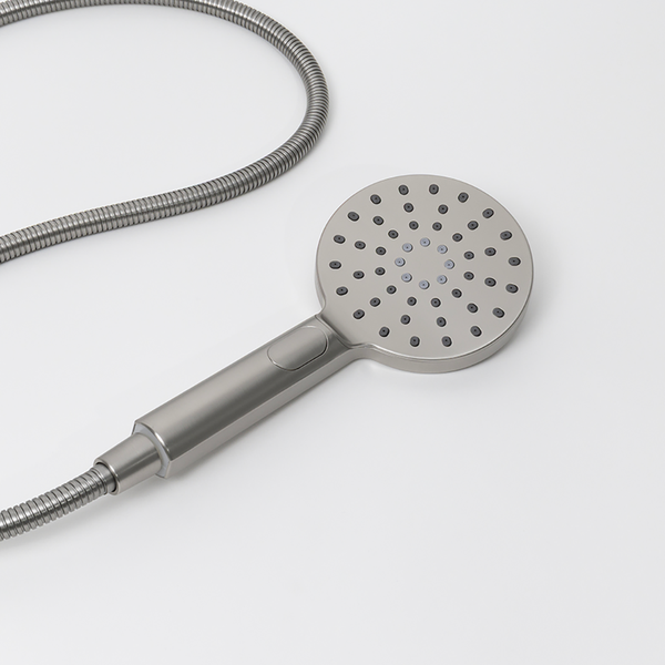 Alma Mira Round Handheld Shower Head Piece Brushed Nickel