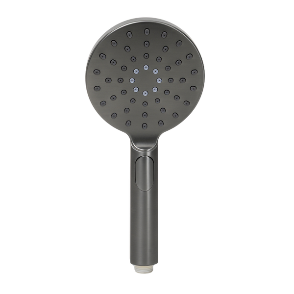 Alma Mira Round Handheld Shower Head Piece Brushed Gunmetal
