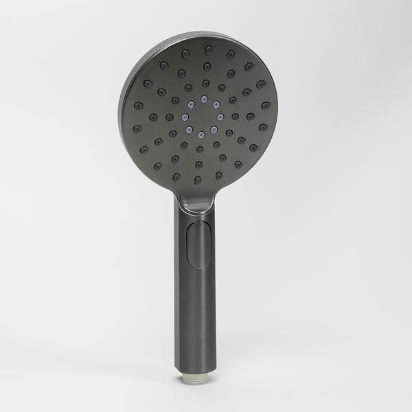 Alma Mira Round Handheld Shower Head Piece Brushed Gunmetal