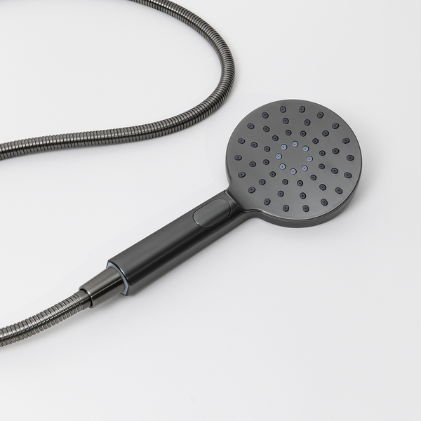 Alma Mira Round Handheld Shower Head Piece Brushed Gunmetal
