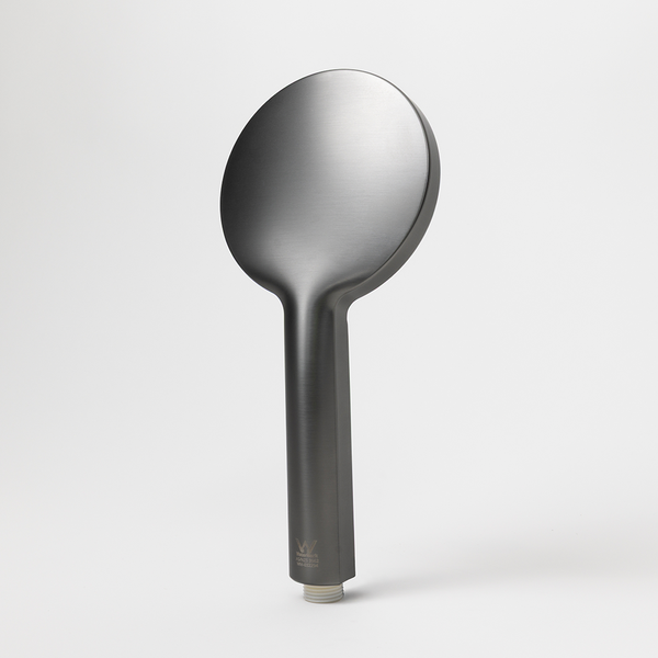 Alma Mira Round Handheld Shower Head Piece Brushed Gunmetal