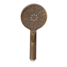 Alma Mira Round Handheld Shower Head Piece Brushed Vintage Antique Brass