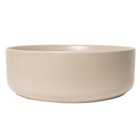 Alma Nashi Matte Ecru Sand Circle Basin
