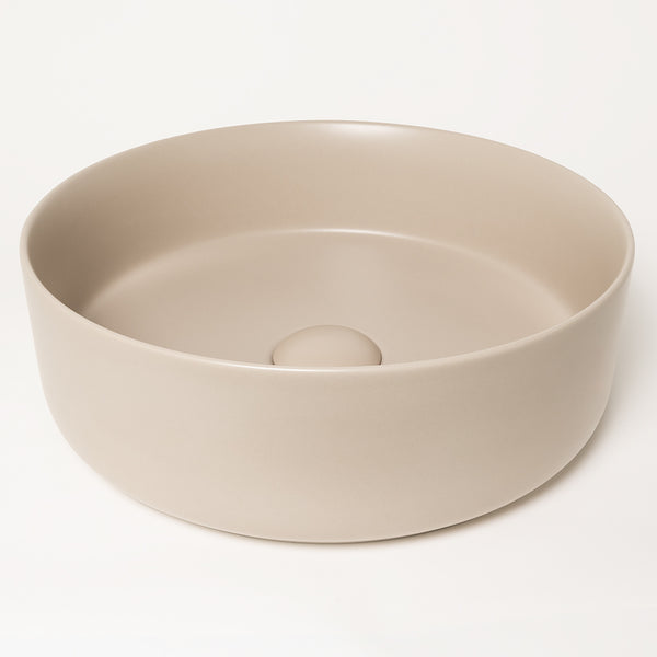 Alma Nashi Matte Ecru Sand Circle Basin