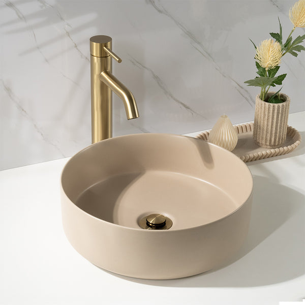 Alma Nashi Matte Ecru Sand Circle Basin
