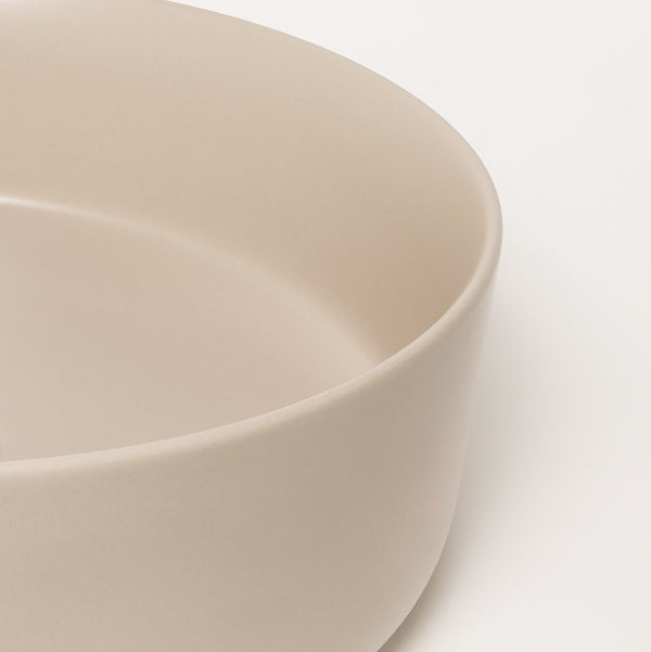 Alma Nashi Matte Ecru Sand Circle Basin