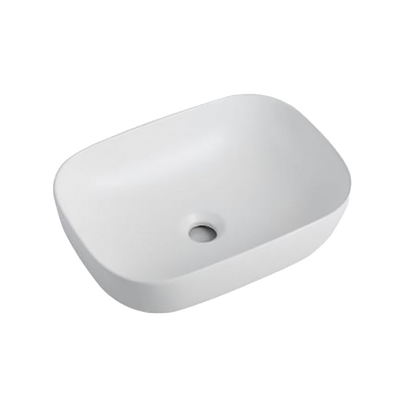 Keva Bevol Ceramic Matte White Above Counter Basin