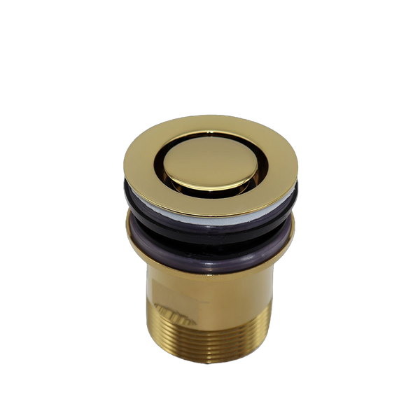 Art Australia Brushed Gold Finish 40mm Bath Pop Down Waste No Overflow