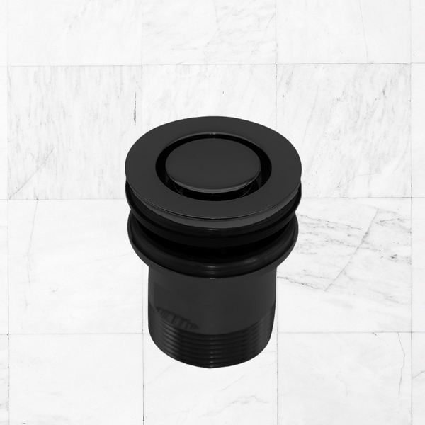 Art Australia Black 40mm Bath Pop Down Waste No Overflow