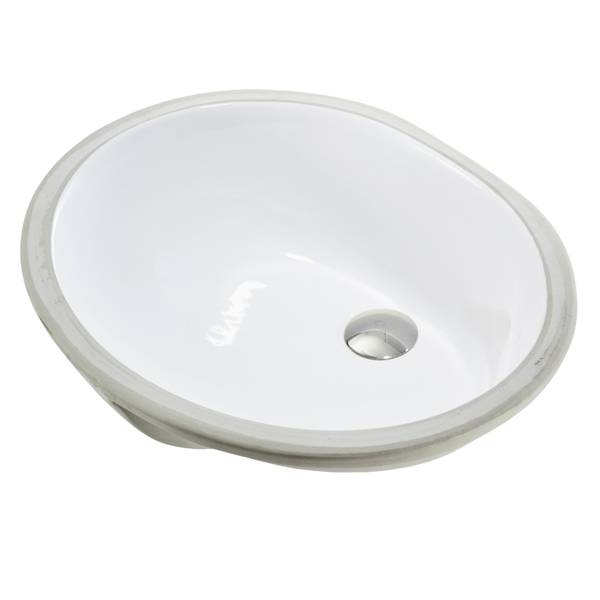 Keva Coro 500mm Under Counter Basin Gloss White
