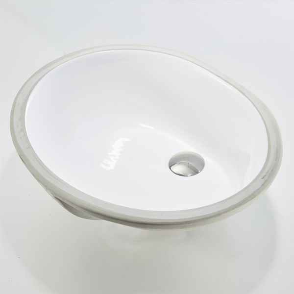 Keva Coro 500mm Under Counter Basin Gloss White