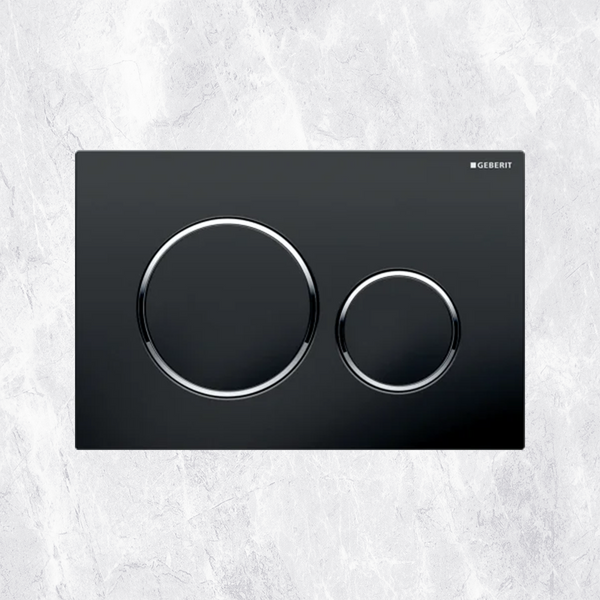 Geberit Sigma 20 Mechanical Dual Flush Button Black/Chrome
