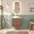 Aulic Archer 600mm Wall Hung Walnut Vanity