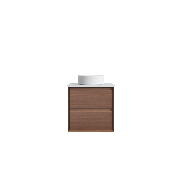 Aulic Archer 600mm Wall Hung Walnut Vanity