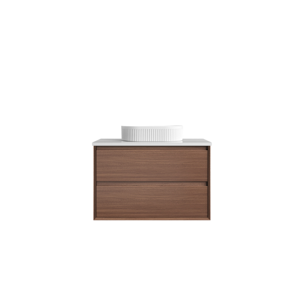 Aulic Archer 900mm Wall Hung Walnut Vanity