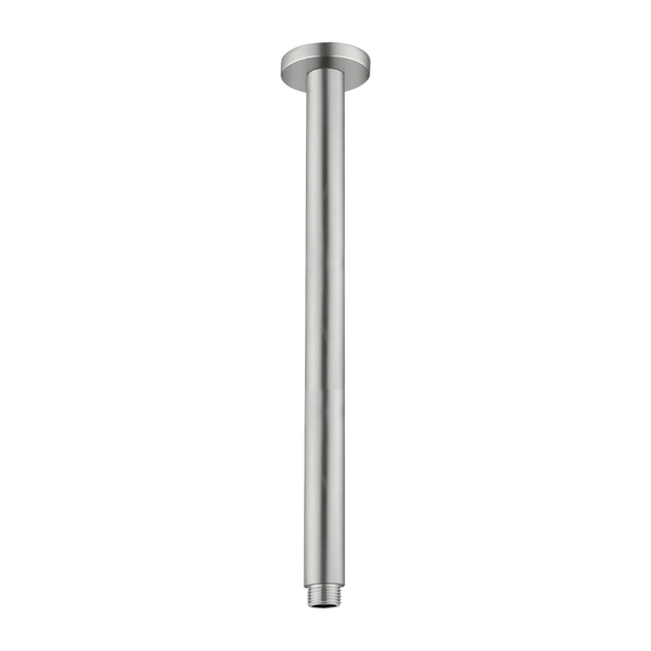 Nero Round Ceiling Arm 300mm Brushed Nickel