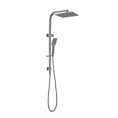 Nero Celia Twin Shower Set Square Head Brushed Gunmetal