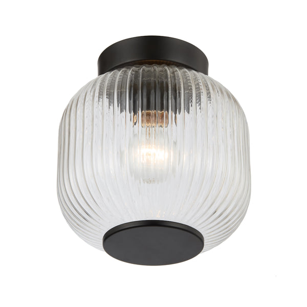 Telbix Bobo 20cm Batten Fix Black Clear