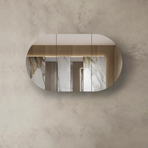 Otti Bondi 1200x750 Natural Oak Shaving Cabinet