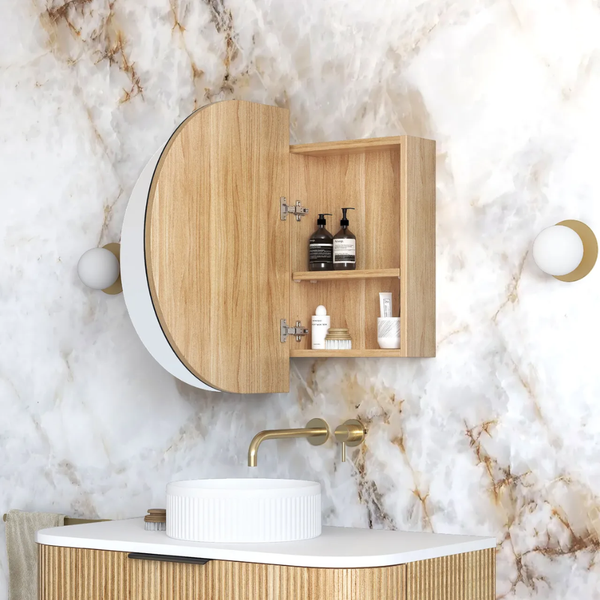 Otti Bondi 900x600 Woodland Oak Shaving Cabinet