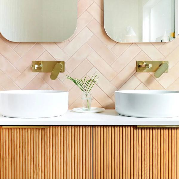 Otti Bondi 1500mm Woodland Oak Fluted Curve Vanity