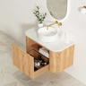 Otti Bondi 900mm Woodland Oak Fluted Curve Vanity