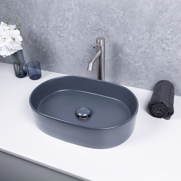 Alma Petra Pill Matte Blue Basin