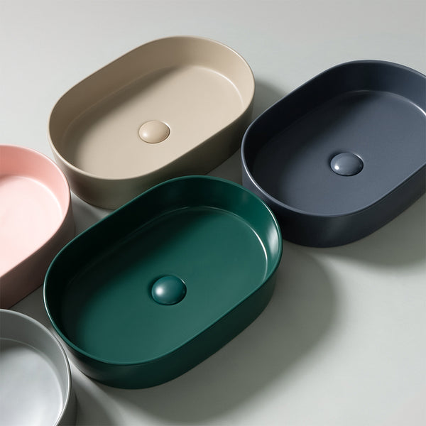 Alma Petra Pill Matte Blue Basin