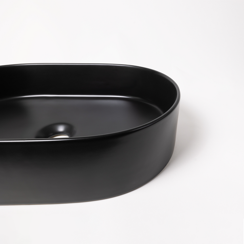 Peyton Matte Black Pill Basin