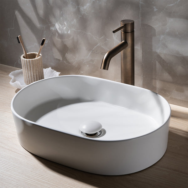 Alma Lucian Matte White Pill Basin