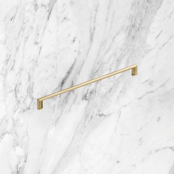 Momo Handles Barra D Handle 288mm Brushed Matte Brass