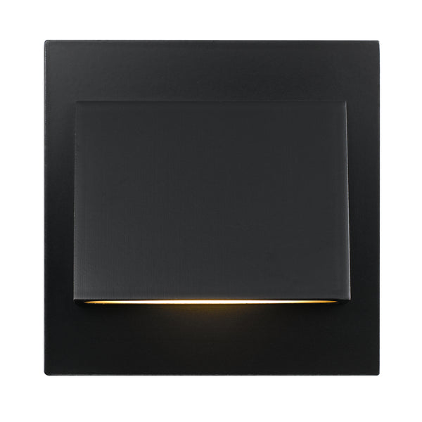 Telbix Brea Square Stair Light Black 5000K