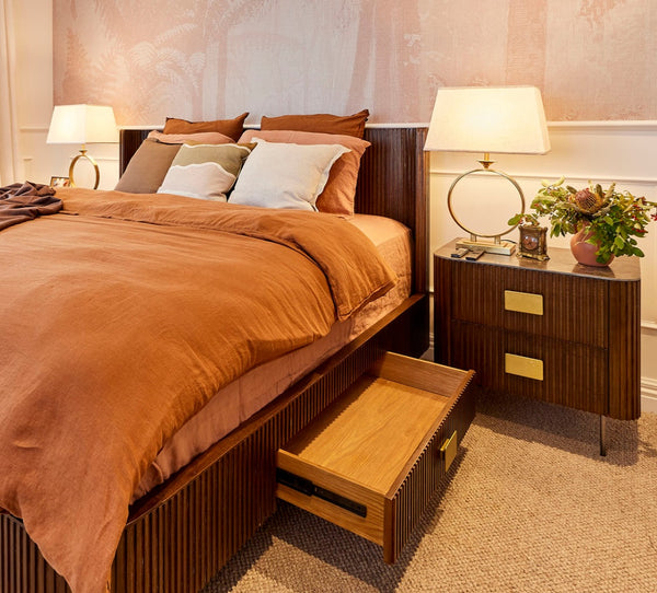 Telbix Brena Table Lamp Aged Gold Cream