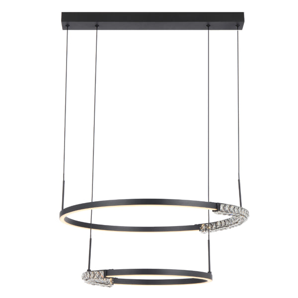Telbix Brera 2 Tier Pendant Black