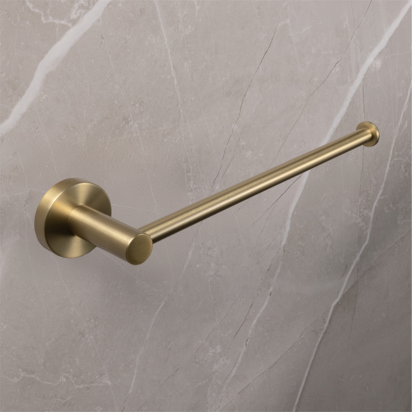 Alma Farina 255 Hand Towel Rail Brushed Brass Gold