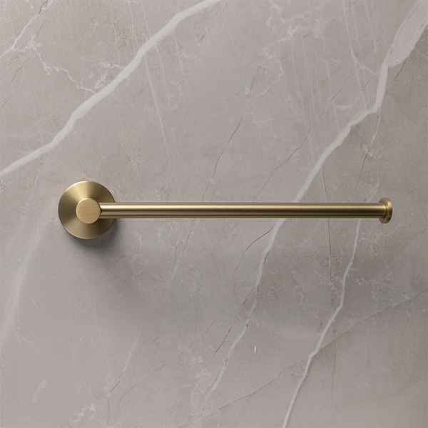 Alma Farina 255 Hand Towel Rail Brushed Brass Gold