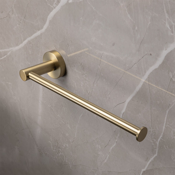 Alma Farina 255 Hand Towel Rail Brushed Brass Gold