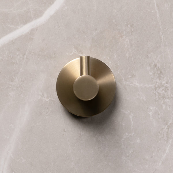 Alma Farina Robe Hook Brushed Brass Gold