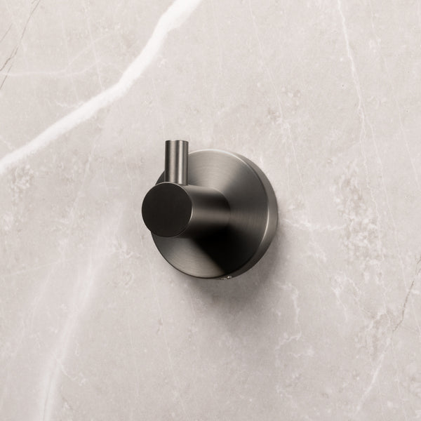 Alma Farina Robe Hook Brushed Gunmetal